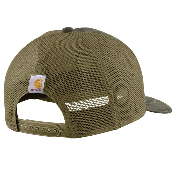 Carhartt 107003 Wool Mesh-Back Camo Logo Patch Cap