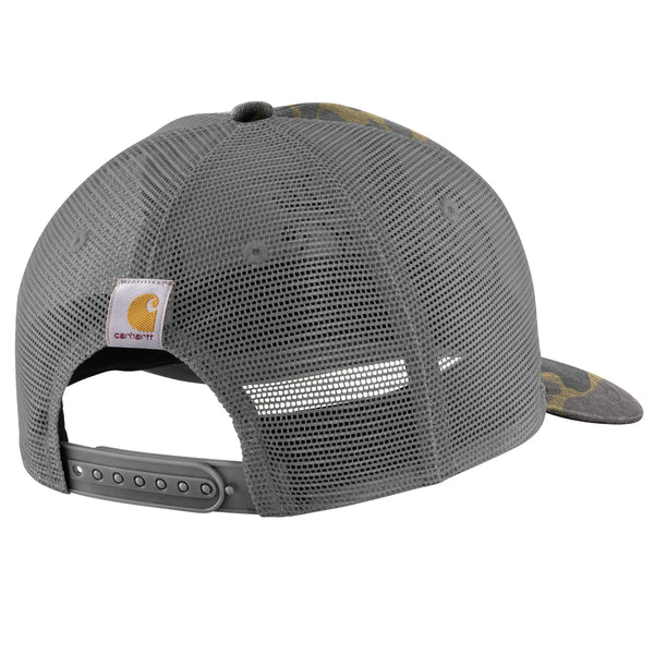 Carhartt 107003 Wool Mesh-Back Camo Logo Patch Cap