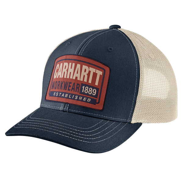 Carhartt 107004 Canvas Mesh-Back Workwear Patch Cap