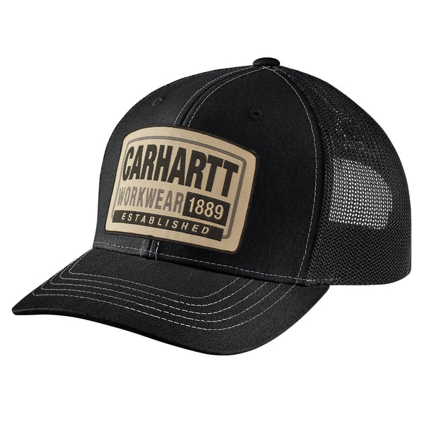 Carhartt 107004 Canvas Mesh-Back Workwear Patch Cap