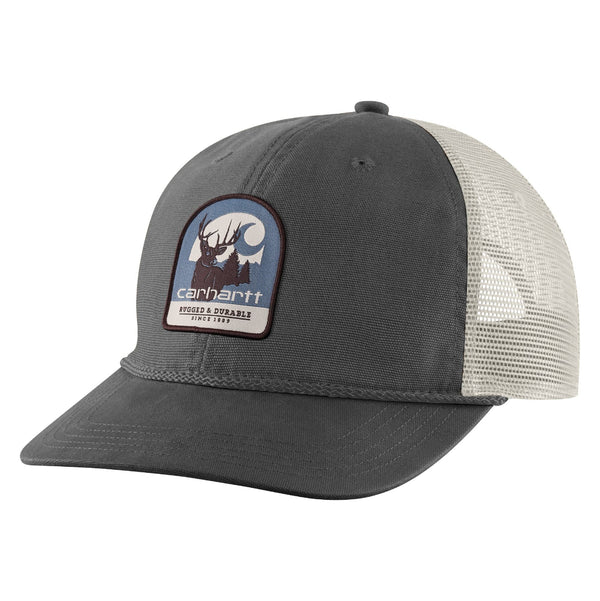 Carhartt 107008 Canvas Mesh-Back Deer Patch Cap