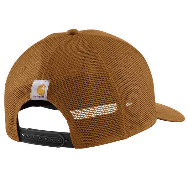 Carhartt 107009 Canvas Mesh-Back Logo Embroidered Cap