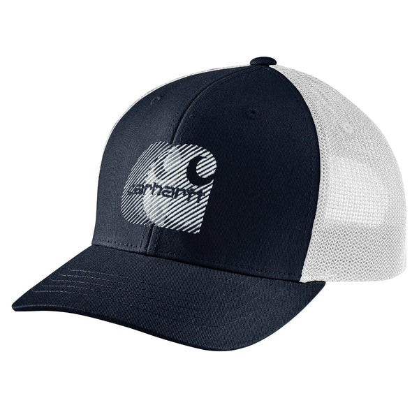 Carhartt 107009 Canvas Mesh-Back Logo Embroidered Cap