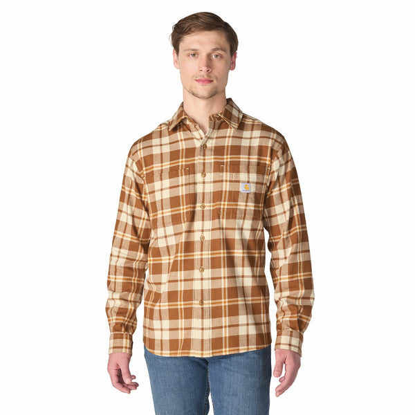 Carhartt 107010 Men's Hamilton Relaxed LS Plaid Shirt