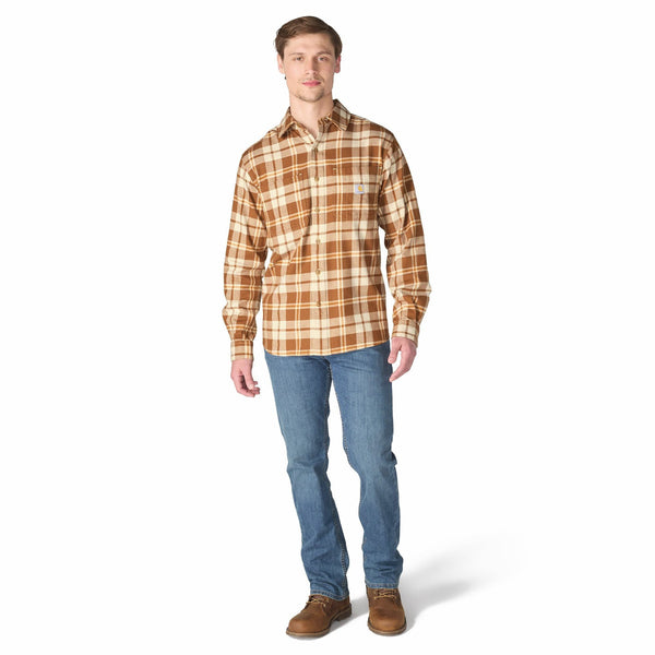 Carhartt 107010 Men's Hamilton Relaxed LS Plaid Shirt