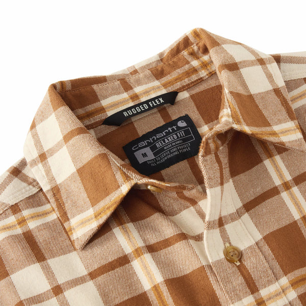 Carhartt 107010 Men's Hamilton Relaxed LS Plaid Shirt