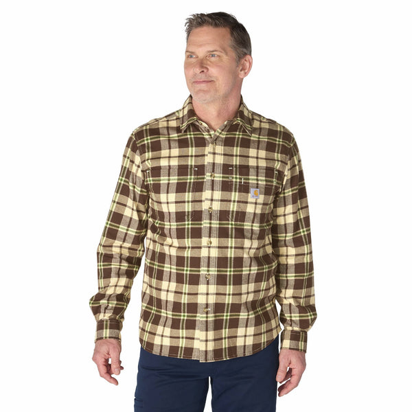 Carhartt 107010 Men's Hamilton Relaxed LS Plaid Shirt