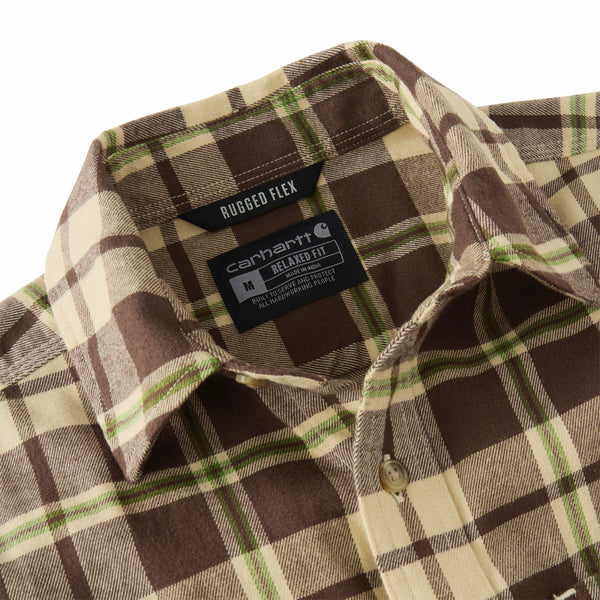 Carhartt 107010 Men's Hamilton Relaxed LS Plaid Shirt