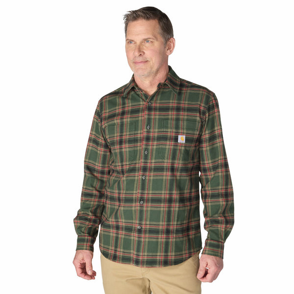 Carhartt 107010 Men's Hamilton Relaxed LS Plaid Shirt