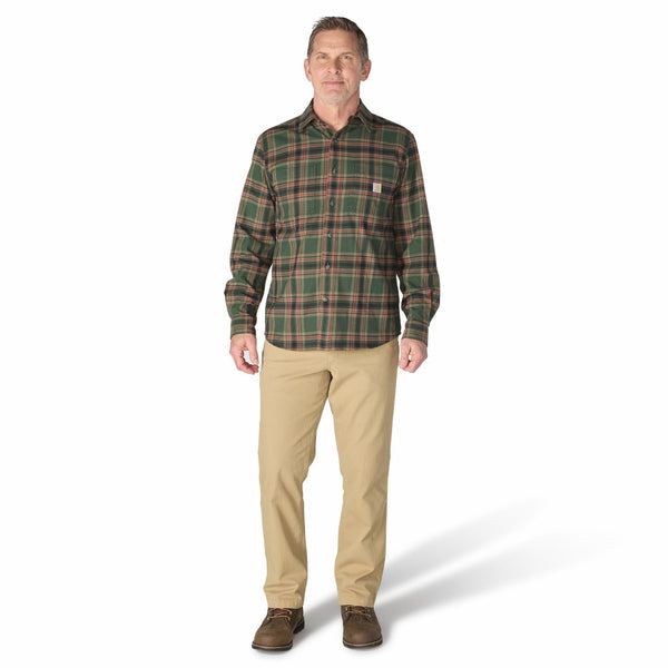 Carhartt 107010 Men's Hamilton Relaxed LS Plaid Shirt