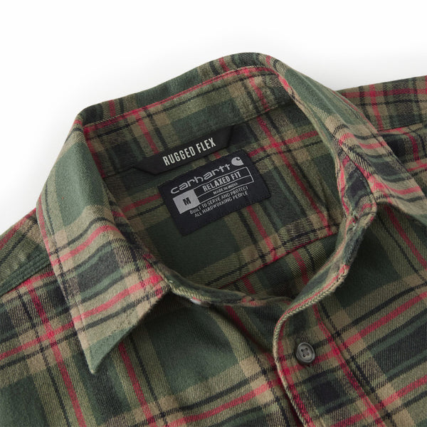 Carhartt 107010 Men's Hamilton Relaxed LS Plaid Shirt