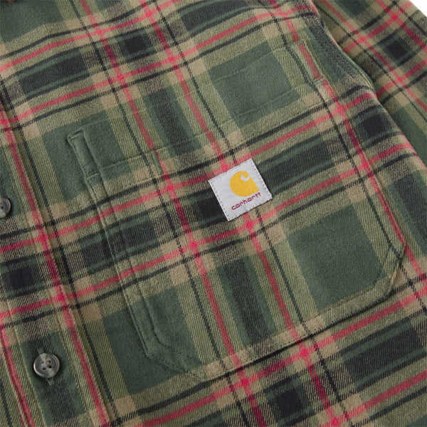 Carhartt 107010 Men's Hamilton Relaxed LS Plaid Shirt