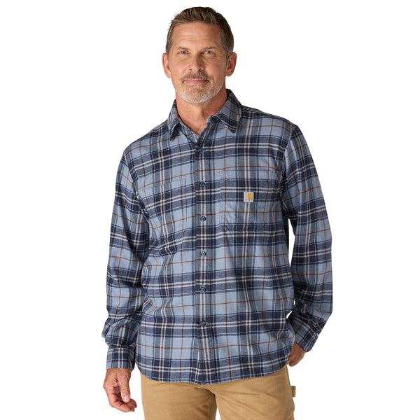 Carhartt 107010 Men's Rugged Flex Relaxed Fit MW Flannel LS Plaid Shirt
