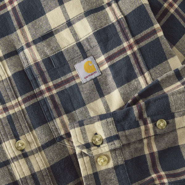 Carhartt 107010 Men's Hamilton Relaxed LS Plaid Shirt