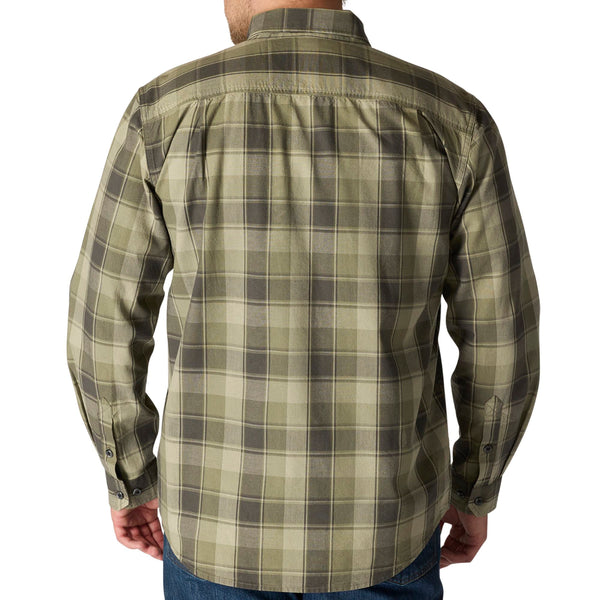 Carhartt 107012 Men's Loose Fit MW Chambray LS Plaid Shirt
