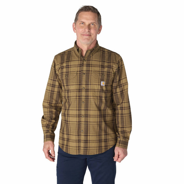 Carhartt 107012 Men's Fort Loose LS Plaid Shirt