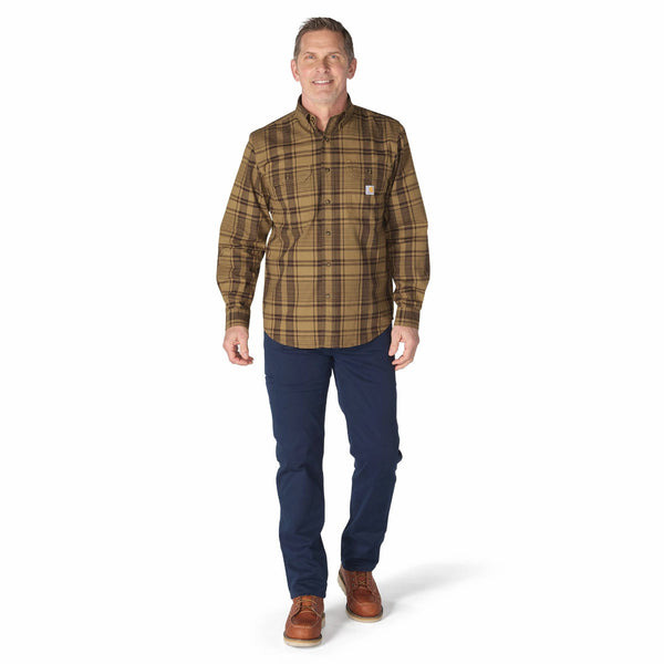 Carhartt 107012 Men's Fort Loose LS Plaid Shirt