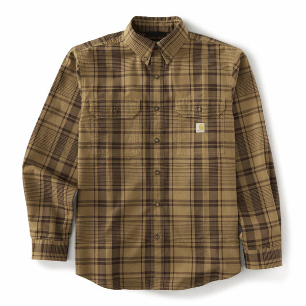 Carhartt 107012 Men's Fort Loose LS Plaid Shirt