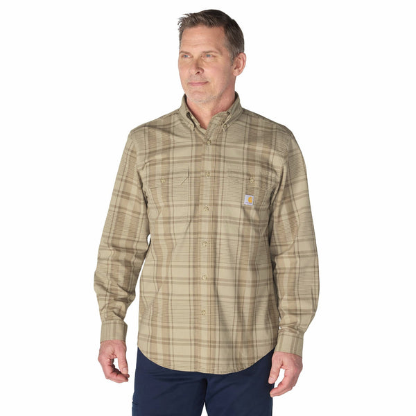 Carhartt 107012 Men's Fort Loose LS Plaid Shirt