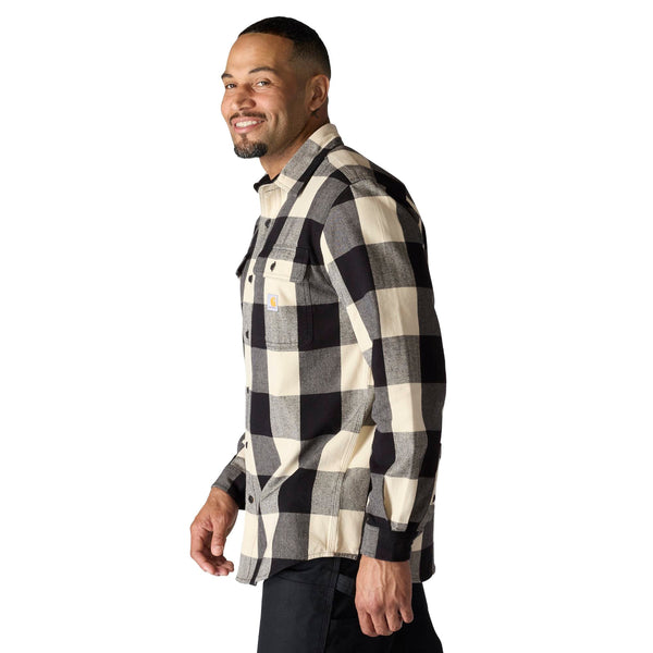 Carhartt 107013 Men's Loose Fit HW Flannel LS Plaid Shirt