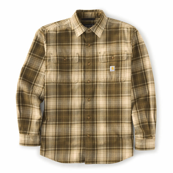 Carhartt 107013 Men's Hubbard Loose LS Plaid Shirt