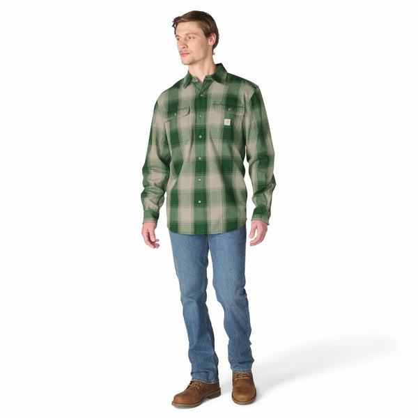 Carhartt 107013 Men's Hubbard Loose LS Plaid Shirt