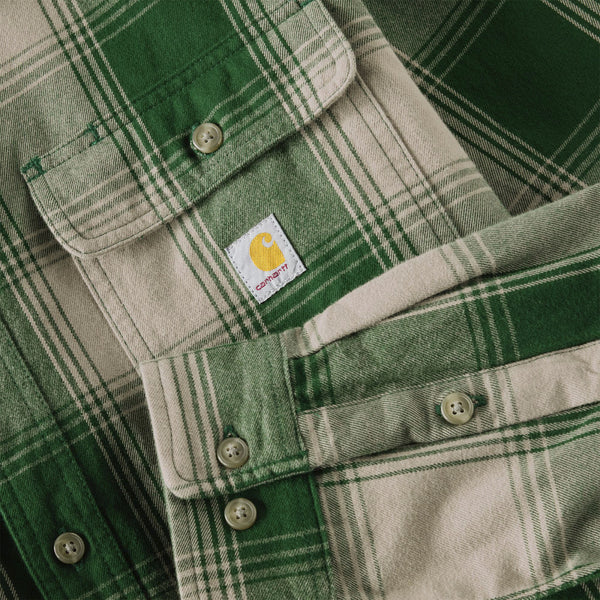 Carhartt 107013 Men's Hubbard Loose LS Plaid Shirt