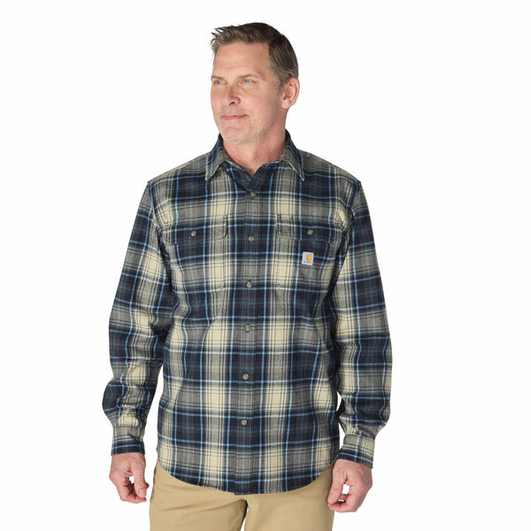 Carhartt 107013 Men's Hubbard Loose LS Plaid Shirt