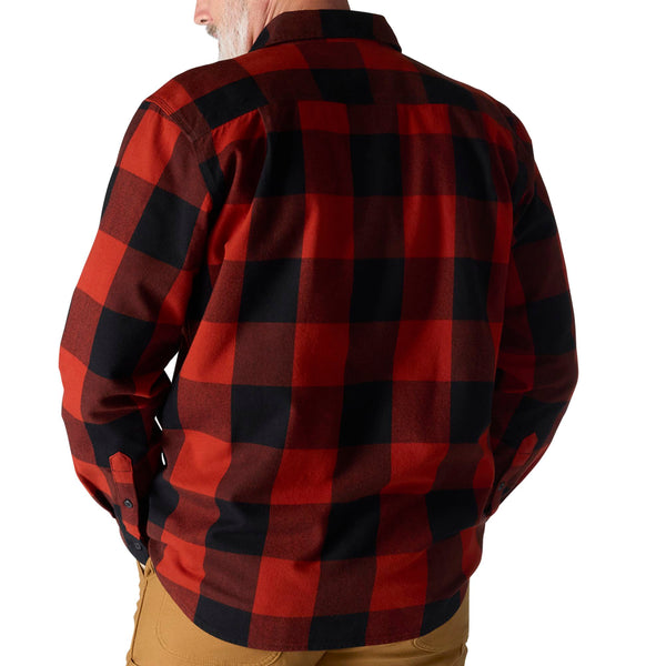 Carhartt 107013 Men's Loose Fit HW Flannel LS Plaid Shirt