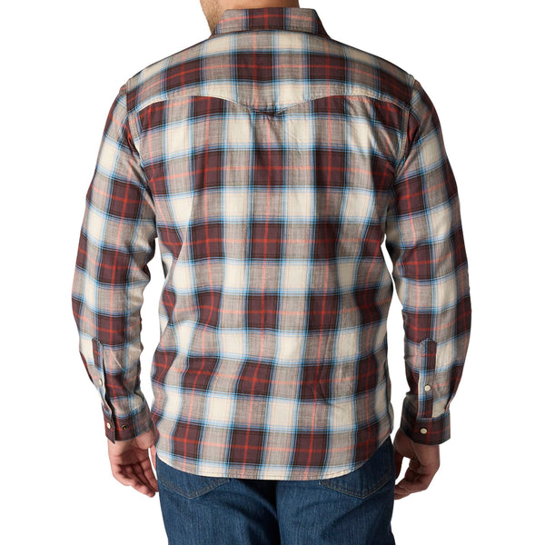 Carhartt 107016 Men's Montana Rugged Flex Relaxed Fit LW LS Snap-Front Plaid Shirt