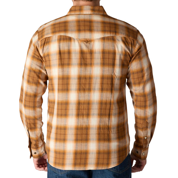 Carhartt 107016 Men's Montana Rugged Flex Relaxed Fit LW LS Snap-Front Plaid Shirt