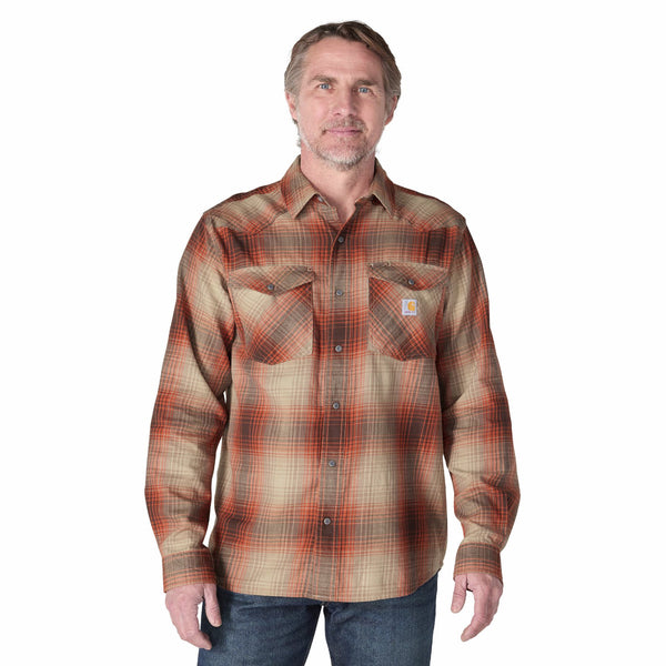 Carhartt 107016 Men's Montana Bozeman Relaxed LS Plaid Shirt
