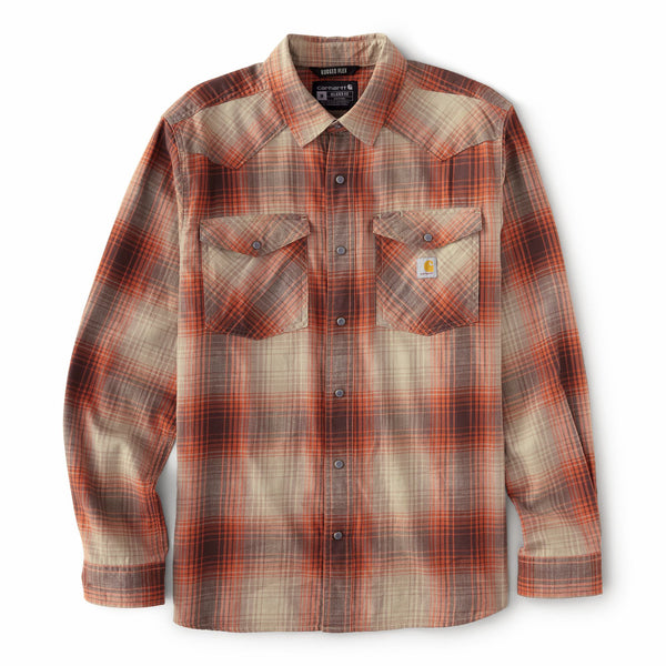 Carhartt 107016 Men's Montana Bozeman Relaxed LS Plaid Shirt