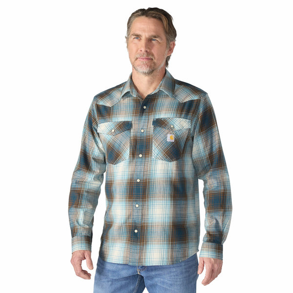 Carhartt 107016 Men's Montana Bozeman Relaxed LS Plaid Shirt