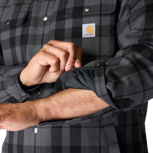 Carhartt 107017 Men's Relaxed Fit Flannel Sherpa-Lined Shirt Jac