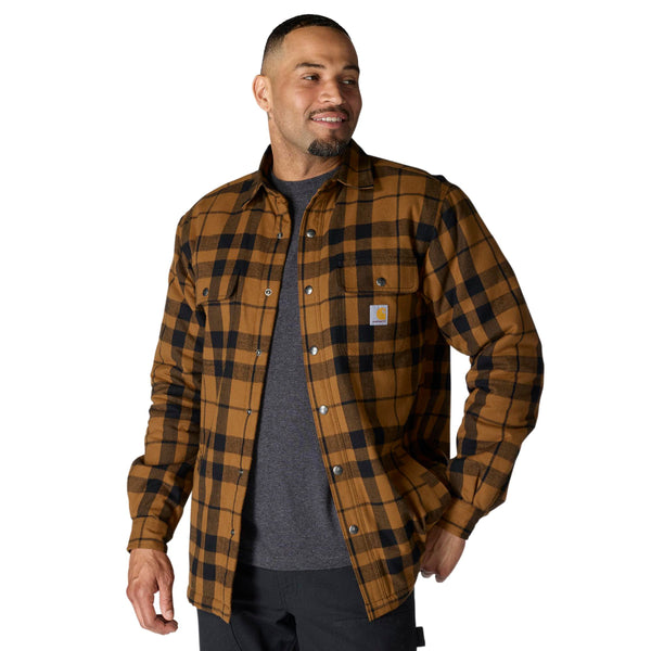 Carhartt 107017 Men's Relaxed Fit Flannel Sherpa-Lined Shirt Jac