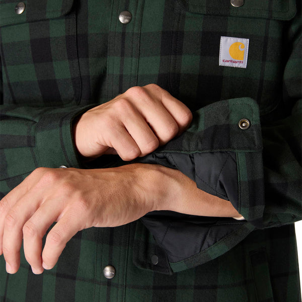 Carhartt 107017 Men's Relaxed Fit Flannel Sherpa-Lined Shirt Jac