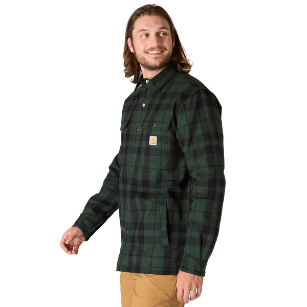 Carhartt 107017 Men's Relaxed Fit Flannel Sherpa-Lined Shirt Jac