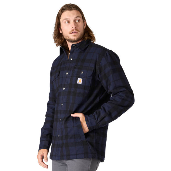Carhartt 107017 Men's Relaxed Fit Flannel Sherpa-Lined Shirt Jac