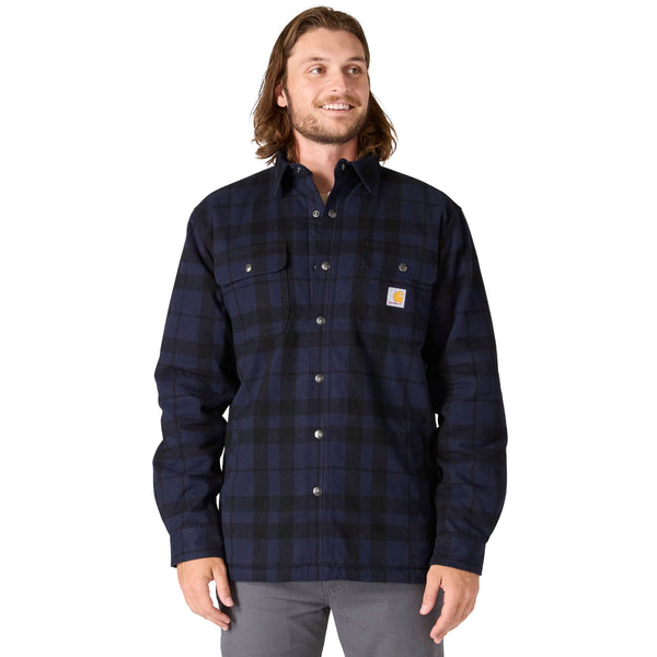 Carhartt 107017 Men's Relaxed Fit Flannel Sherpa-Lined Shirt Jac