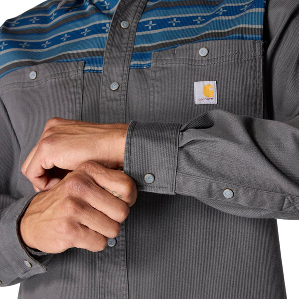 Carhartt 107019 Men's Montana Rugged Flex Relaxed Fit Corduroy LS Shirt