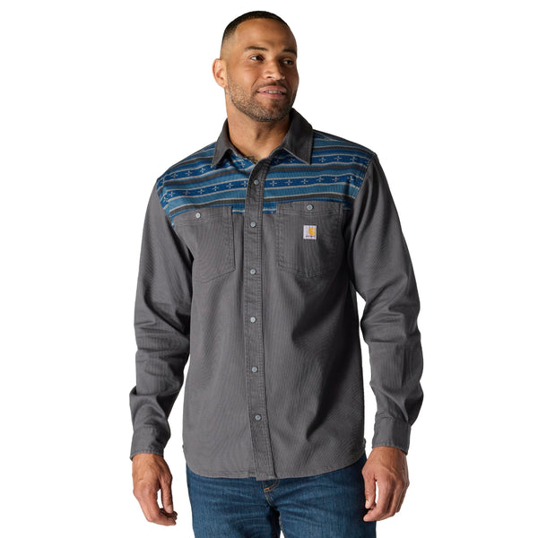 Carhartt 107019 Men's Montana Rugged Flex Relaxed Fit Corduroy LS Shirt