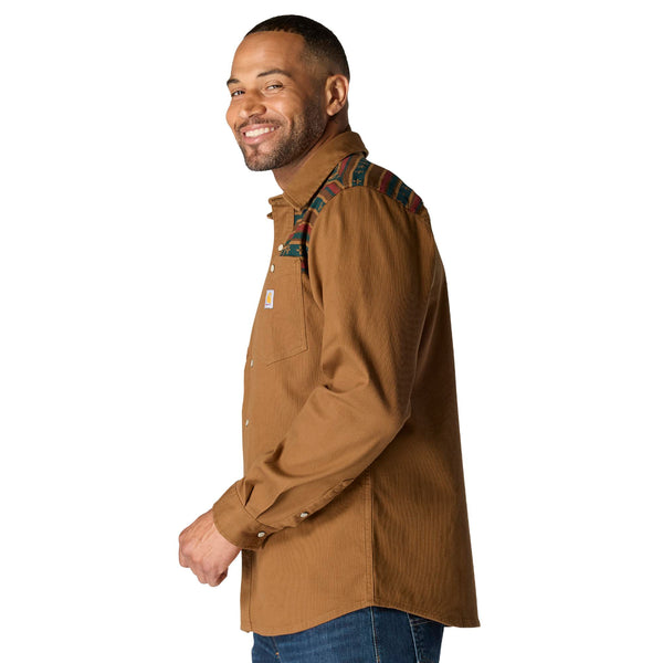 Carhartt 107019 Men's Montana Rugged Flex Relaxed Fit Corduroy LS Shirt