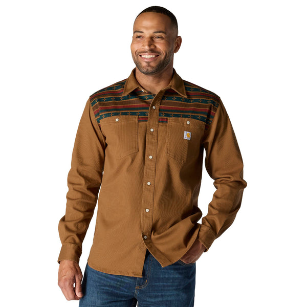 Carhartt 107019 Men's Montana Rugged Flex Relaxed Fit Corduroy LS Shirt