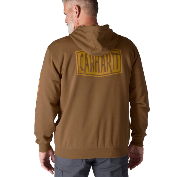 Carhartt 107030 Men's Rain Defender Loose Fit Midweight Logo Graphic Sweatshirt