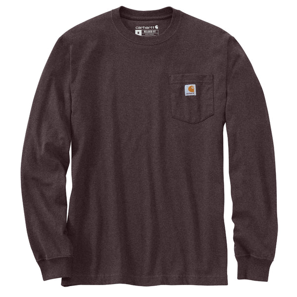 Carhartt 107036 Men's Relaxed Fit HW LS Pocket C Graphic T-Shirt