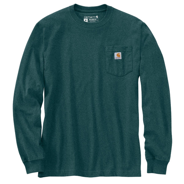 Carhartt 107036 Men's Relaxed Fit HW LS Pocket C Graphic T-Shirt