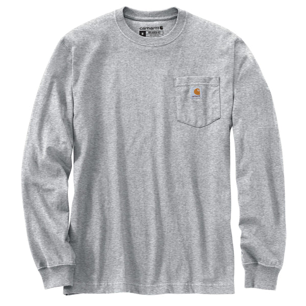 Carhartt 107036 Men's Relaxed Fit HW LS Pocket C Graphic T-Shirt