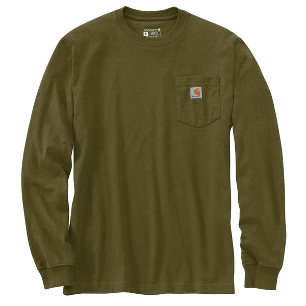 Carhartt 107038 Men's Loose Fit Heavyweight LS Pocket 1889 Graphic T-Shirt