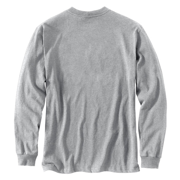 Carhartt 107039 Men's Loose Fit Heavyweight LS Logo Graphic T-Shirt